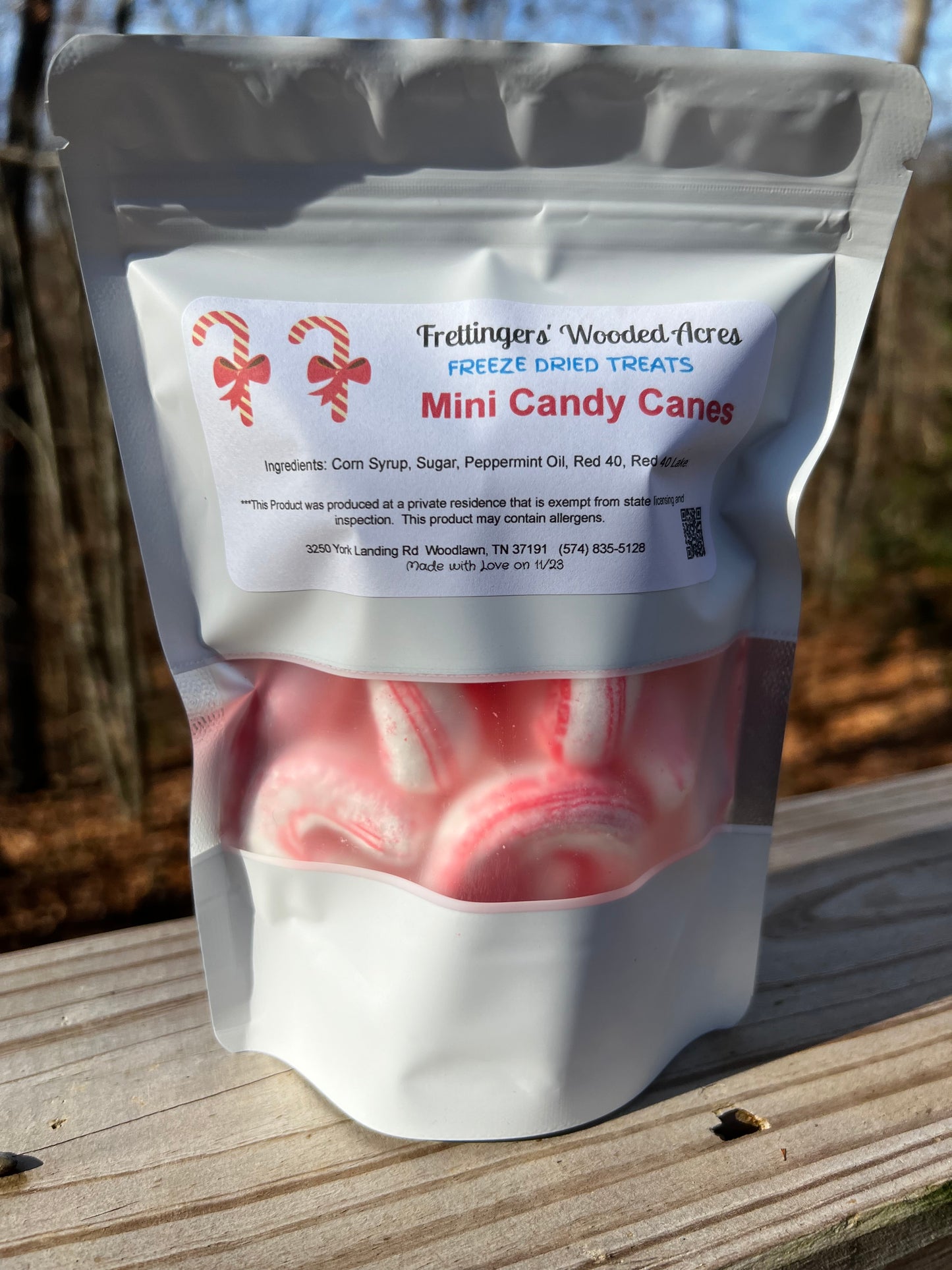 Freeze Dried Mini Candy Canes